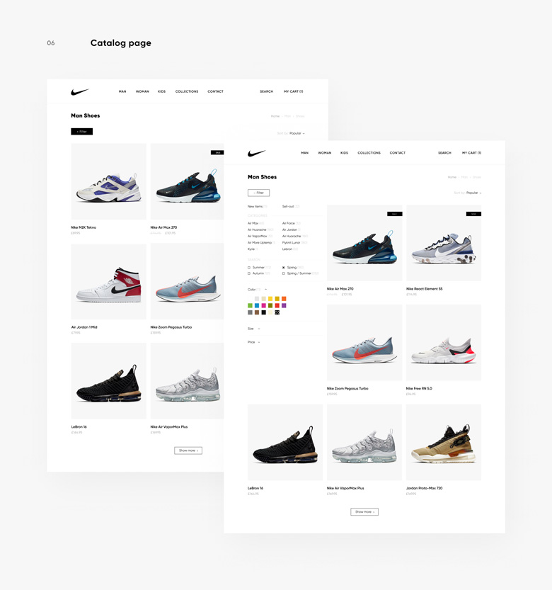 在線商店網頁設計